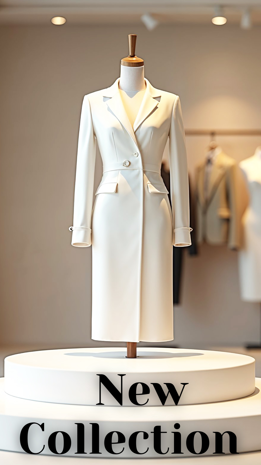 White Tailored Blazer Dress